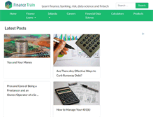 Tablet Screenshot of financetrain.com